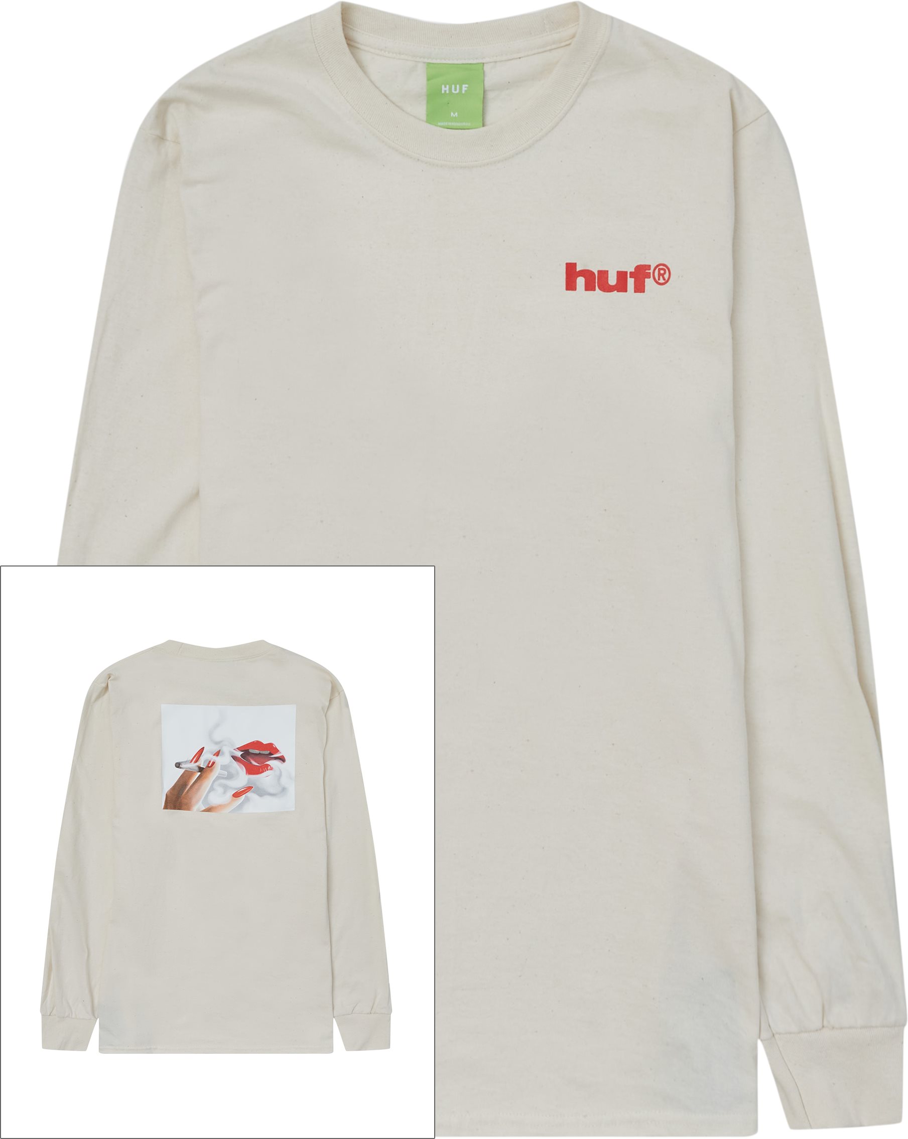 HUF T-shirts SEDUCTIVE LS TEE White